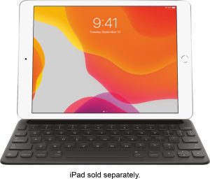 Apple – Smart Keyboard for iPad (7th Generation) iPad 10.2″ (9th Generation) iPad Air (3rd Generation) and 10.5-inch iPad Pro – Black