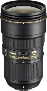 Nikon – AF-S NIKKOR 24-70mm f/2.8E ED VR Wide-Angle Zoom Lens – Black