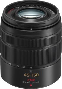 Panasonic – Lumix G Vario 45-150mm f/4.0-5.6 ASPH. Mega O.I.S. Zoom Lens H-FS45150K – Black