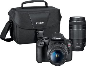 Canon – EOS Rebel T7 DSLR Video Two Lens Kit with EF-S 18-55mm and EF 75-300mm Lenses