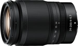 NIKKOR Z 24-200mm f/4-6.3 VR Telephoto Zoom Lens for Nikon Z Cameras – Black