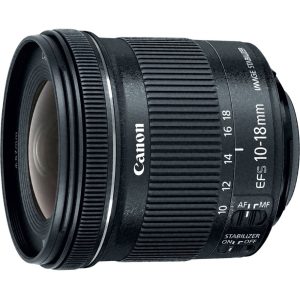 Canon – EF-S10-18mm F4.5-5.6 IS STM Ultra-Wide Zoom Lens for EOS DSLR Cameras – Black