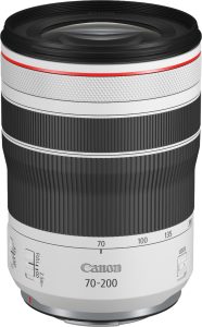 Canon – RF70-200mm F4 L IS USM Telephoto Zoom Lens for EOS R-Series Cameras – White