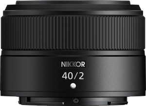 NIKKOR Z 40mm f/2 Standard Prime Lens for Nikon Z Cameras – Black