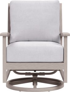 Yardbird – Eden Outdoor Swivel Rocking Chair – Silver