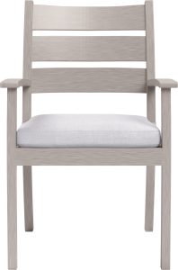 Yardbird – Eden Arm Outdoor Dining Chair – Silver