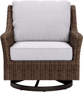 Yardbird – Harriet Outdoor Swivel Glider Chair – Silver