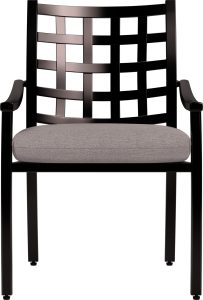 Yardbird – Lily Outdoor Dining Arm Chair – Shale