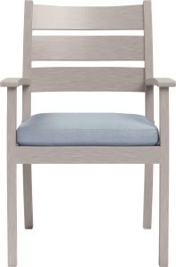 Yardbird – Eden Arm Outdoor Dining Chair – Mist