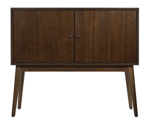 Adore Decor – Brookline Classic 2-Door Cabinet – Walnut Brown