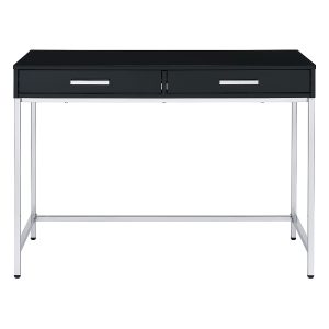 OSP Home Furnishings – Alios Desk – Black/Chrome