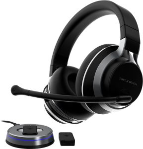 Turtle Beach – Stealth Pro PlayStation Edition Wireless Noise-Cancelling Gaming Headset for PS5 PS4 Switch and PC – Dual Batteries – Black