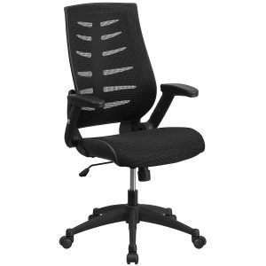 Alamont Home – Kale Contemporary Mesh Executive Swivel High Back Office Chair – Black