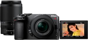 Nikon – Z 30 4K Mirrorless Camera 2-Lens Kit with NIKKOR Z DX 16-50mm f/3.5-6.3 VR and NIKKOR Z DX 50-250mm f/4.5-6.3 VR Lenses – Black