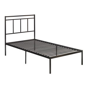 Sauder – Cannery Bridge Twin Metal Platform Bed w/Headboard – Bronze