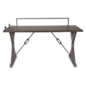 OSP Home Furnishings – Creator Instructable Desk in Grey – Gray