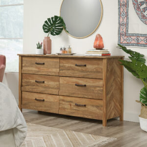 Sauder – Cannery Bridge 6-Drawer Dresser – Sindoori Mango