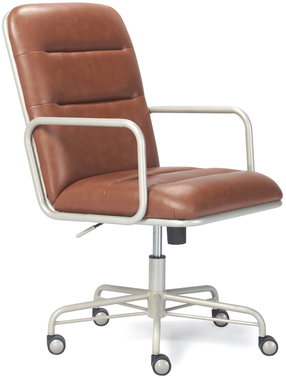 Finch - Franklin Upholstered Office Chair - Bonded Leather - Brown