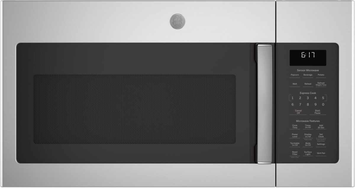 GE - 1.7 Cu. Ft. Over-the-Range Microwave - Stainless Steel