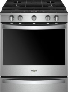 Whirlpool – 5.8 Cu. Ft. Slide-In Gas Convection Range – Stainless Steel