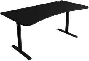 Arozzi – Arena Ultrawide Curved Gaming Desk – Pure Black