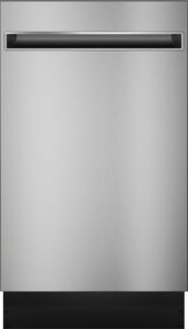 Haier – 18″ Front Control Built-In Dishwasher with Stainless Steel Tub – Stainless Steel