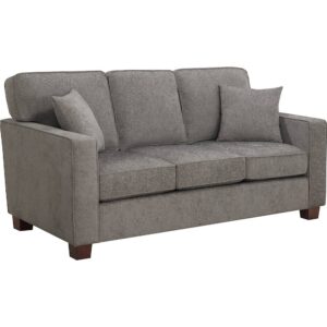 OSP Home Furnishings – Russel 3 Seater Fabric Sofa – Taupe