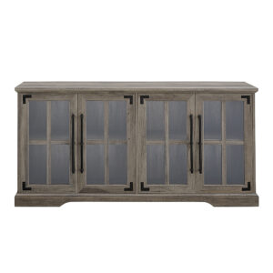 Walker Edison – Farmhouse TV Console for Most TVs Up to 64.” – Gray Wash