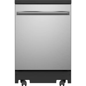 GE – 24″ Portable Dishwasher – Stainless Steel