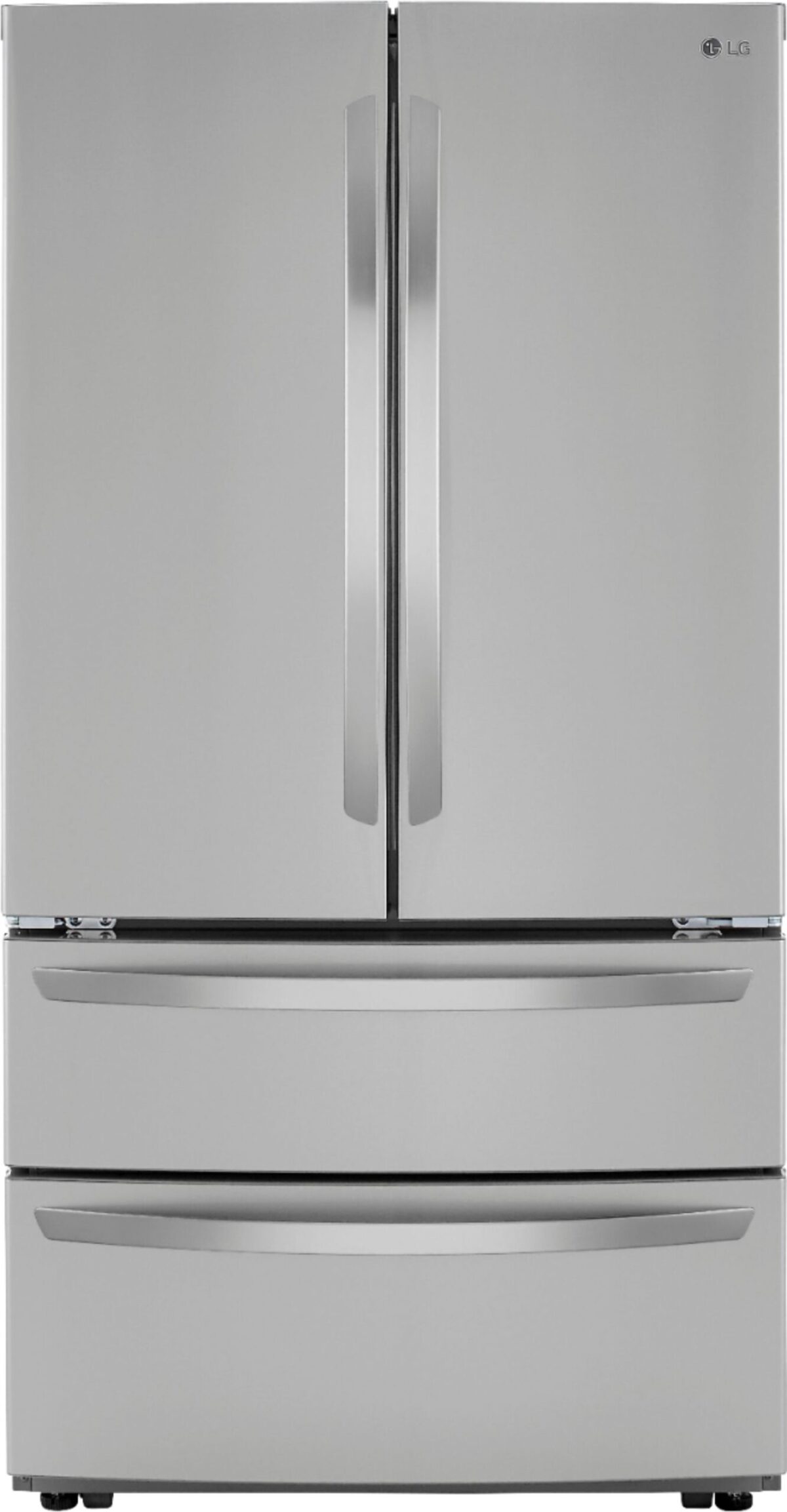 LG - 26.9 Cu. Ft. 4-Door French Door Refrigerator with Internal Water Dispenser - Stainless Steel