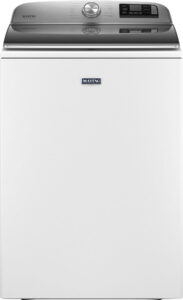 Maytag – 5.3 Cu. Ft. High Efficiency Smart Top Load Washer with Extra Power Button – White