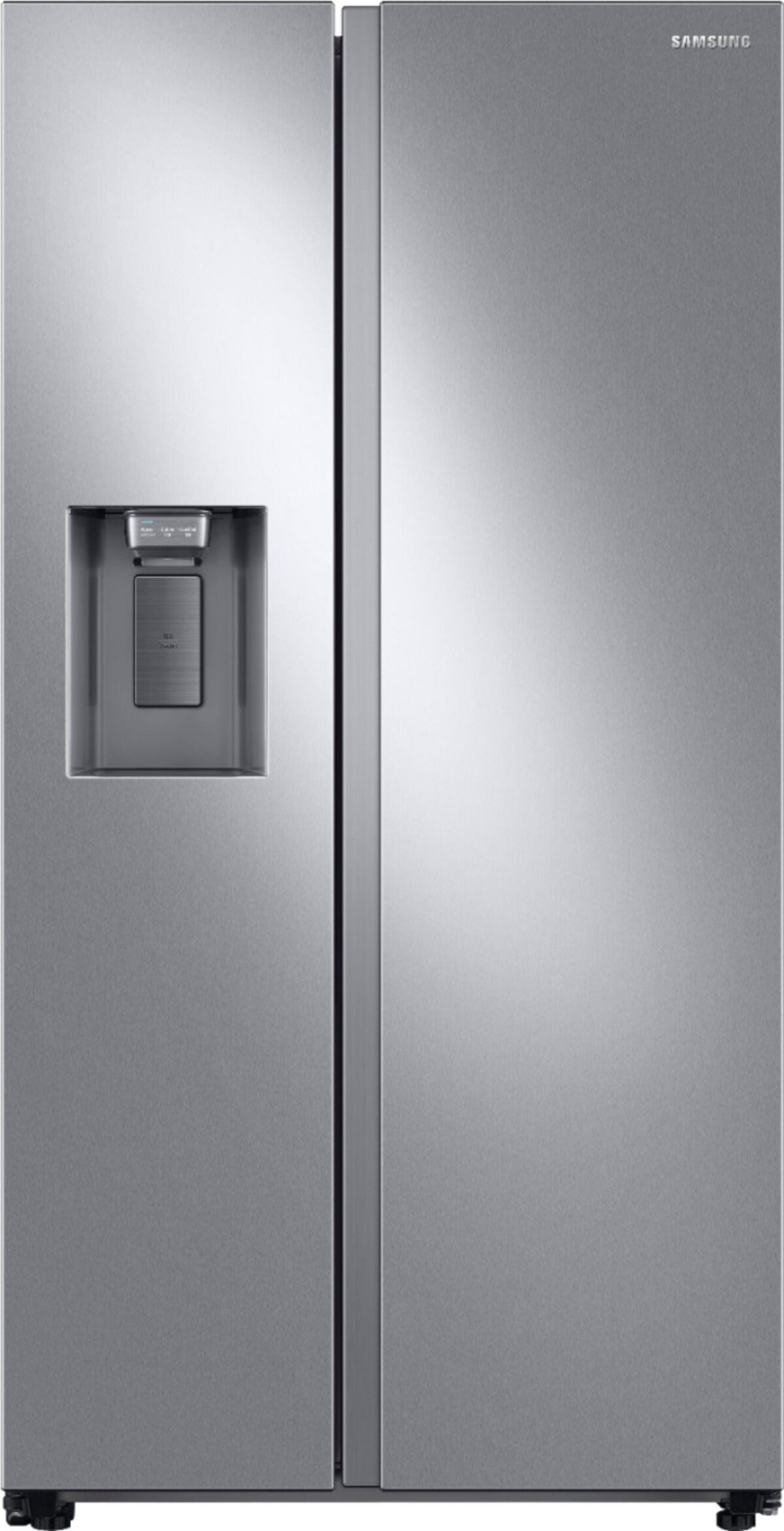 Samsung - 22 cu. ft. Side-by-Side Counter Depth Smart Refrigerator with All-Around Cooling - Stainless Steel