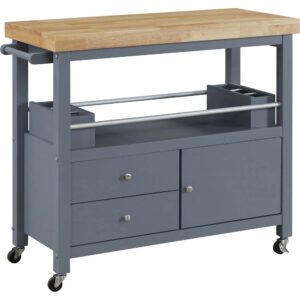 Click Decor – Anson Kitchen Cart – Gray