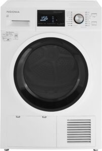 Insignia – 4.4 Cu. Ft. 16-Cycle Stackable Electric Dryer with Ventless Drying andENERGY STAR Certification – White