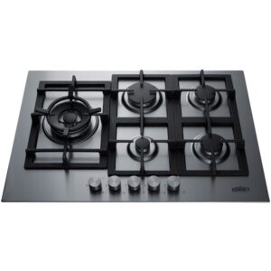 Summit Appliance – 30″ Built-In Gas Cooktop with 5 Burners – Stainless Steel