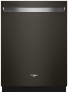 Whirlpool – 24″ Top Control Built-In Stainless Steel Tub Dishwasher with 3rd Rack and 47 dBA – Black Stainless Steel