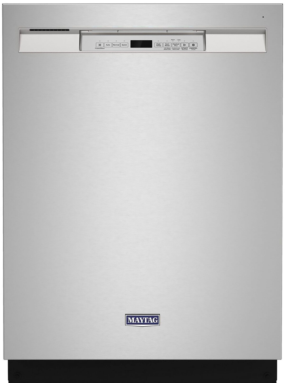 Maytag - 24" Front Control Built-In Dishwasher with Stainless Steel Tub Dual Power Filtration 50 dBA - Stainless Steel