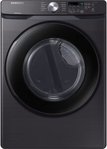 Samsung – 7.5 Cu. Ft. Stackable Electric Dryer with Sensor Dry – Black Stainless Steel