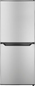 Insignia – 4.9 Cu. Ft. Mini Fridge with Bottom Freezer and ENERGY STAR Certification – Stainless Steel