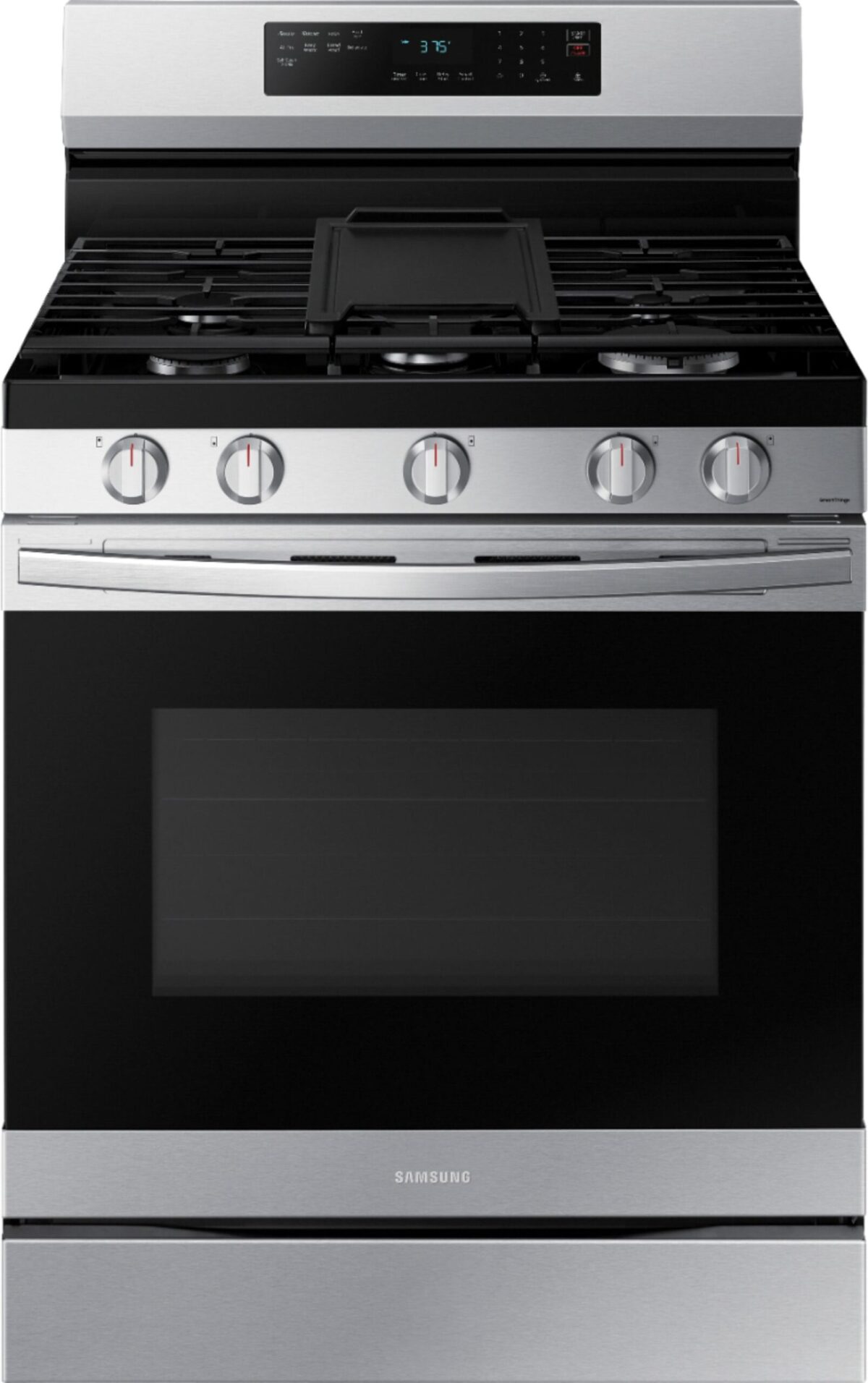 Samsung - 6.0 cu. ft. Freestanding Gas Range with WiFi No-Preheat Air Fry Convection - Stainless Steel