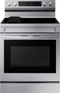 Samsung – 6.3 cu. ft. Freestanding Electric Convection+ Range with WiFi No-Preheat Air Fry and Griddle – Stainless Steel