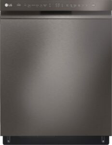 LG – 24″ Front Control Smart Built-In Stainless Steel Tub Dishwasher with 3rd Rack QuadWash and 48dba – Black Stainless Steel