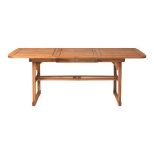 Walker Edison – Cypress Acacia Wood Outdoor Dining Table – Brown