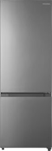 Insignia – 11.5 Cu. Ft. Bottom Mount Refrigerator with ENERGY STAR Certification – Stainless Steel