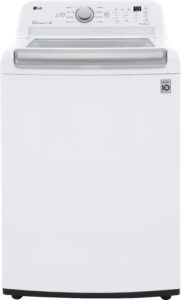 LG – 5.0 Cu. Ft. High-Efficiency Top Load Washer with 6Motion Technology – White