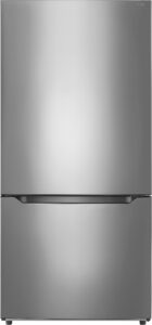 Insignia – 18.6 Cu. Ft. Bottom Freezer Refrigerator with ENERGY STAR Certification – Stainless Steel