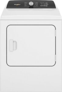 Whirlpool – 7.0 Cu. Ft. Electric Dryer with Steam and Moisture Sensing – White