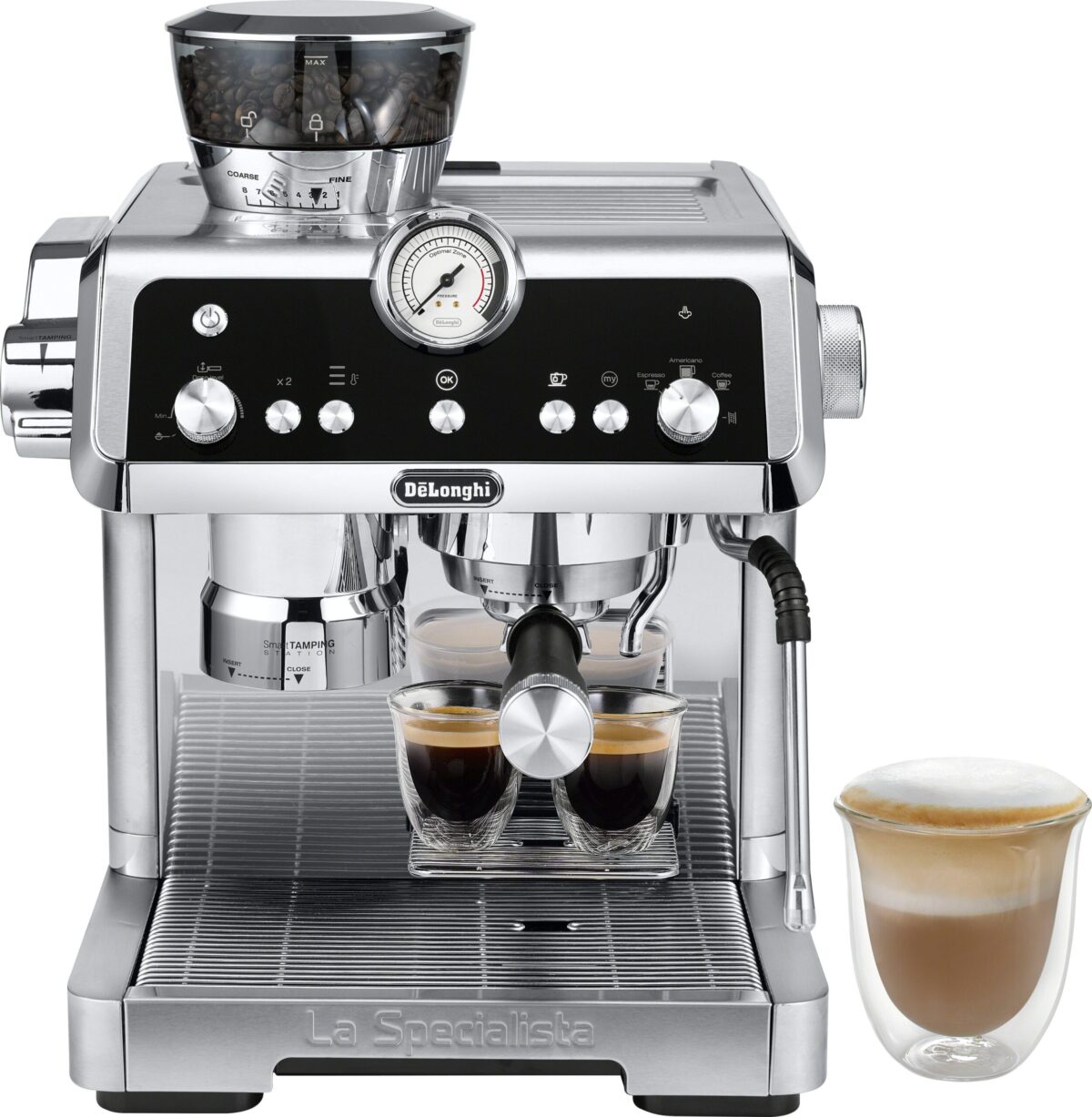 De'Longhi - La Specialista Prestigio Espresso Machine with Dual Heating System - Stainless Steel