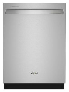 Whirlpool – 24″ Top Control Built-In Dishwasher with Stainless Steel Tub Large Capacity  3rd Rack 47 dBA – Stainless Steel