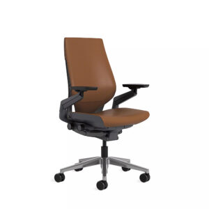 Steelcase – Gesture Wrapped Back Office/Gaming Chair with Headrest – Saddle